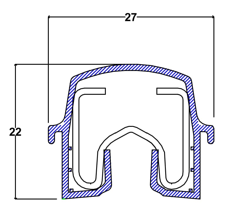 Safelink W 2D Profile Dimensions