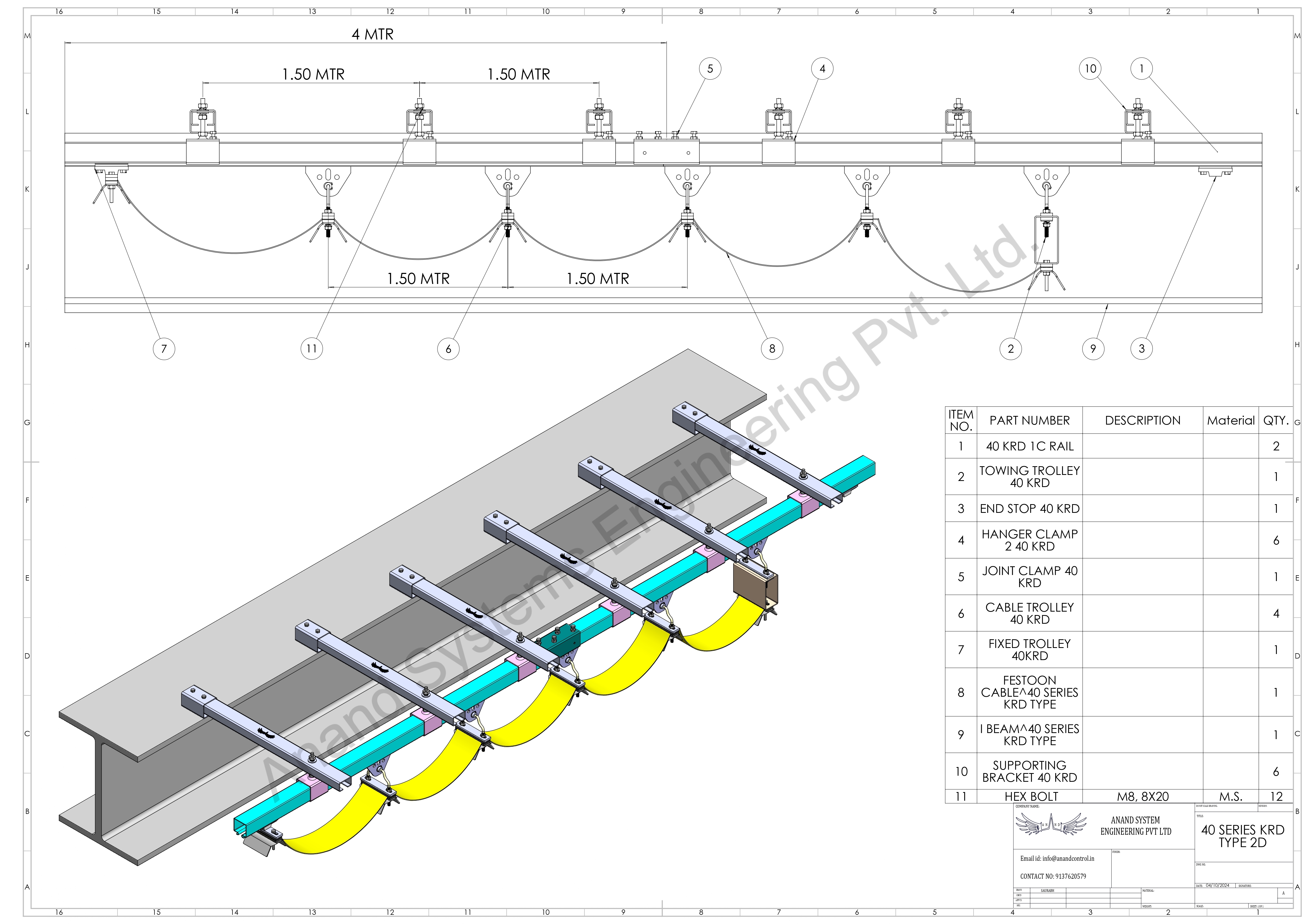 three different C Rails